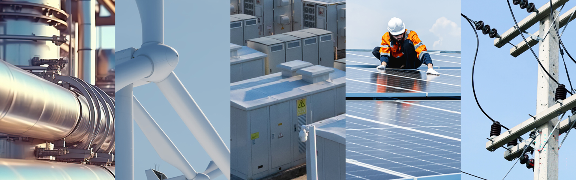 Renewable energy - battery storage - surveyor inspecting solar panel