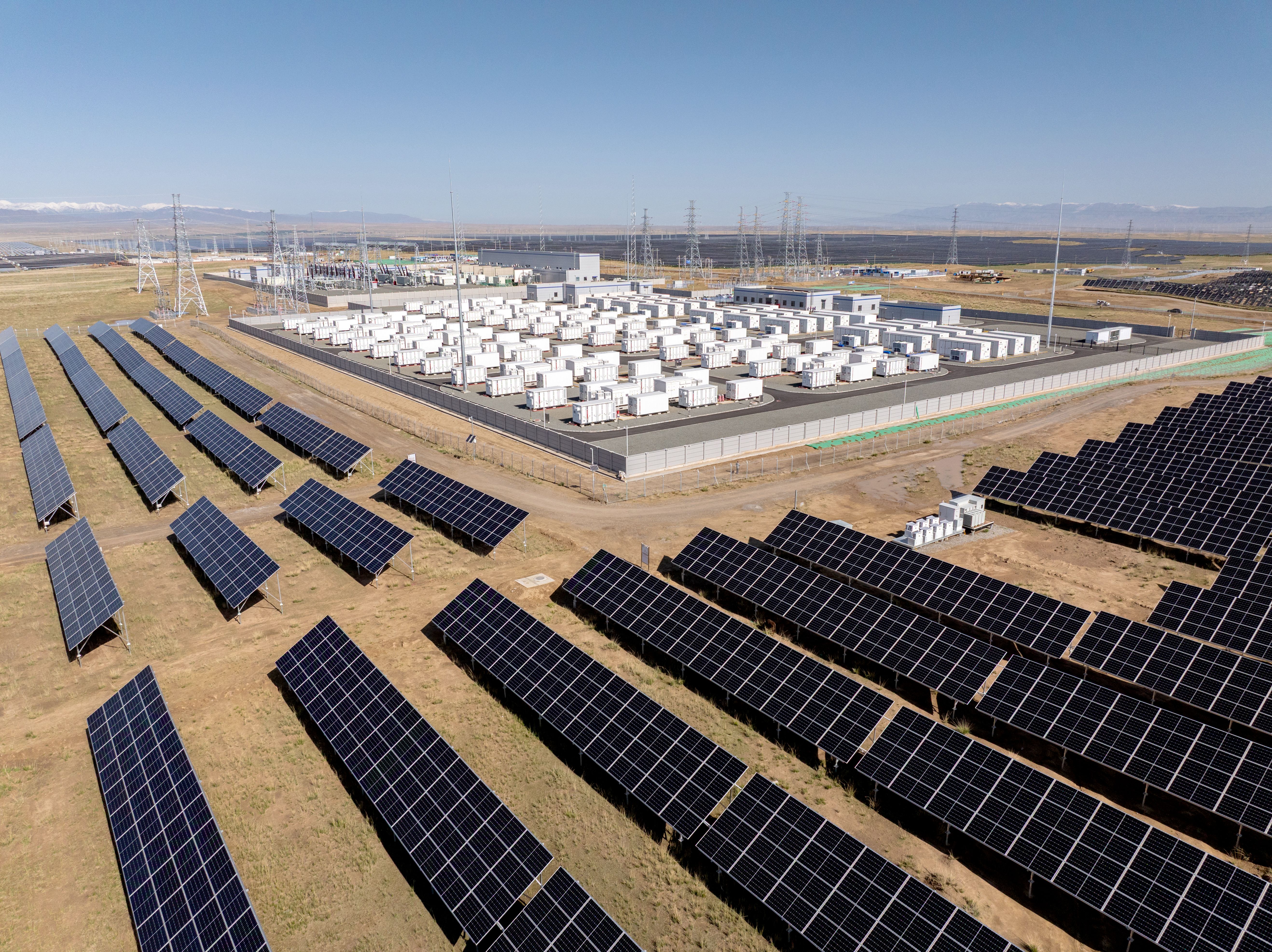 Solar panels and storage units