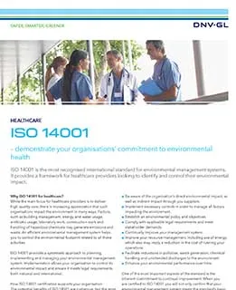ISO 14001 para saúde