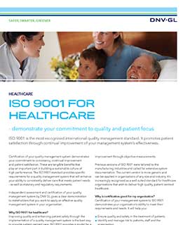 ISO 9001 para saúde