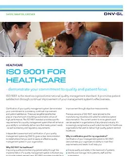 ISO 9001 para saúde